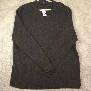NEW Brooks Brothers Men's 100% Merino Wool Crew Neck Sweater Gray • XXL